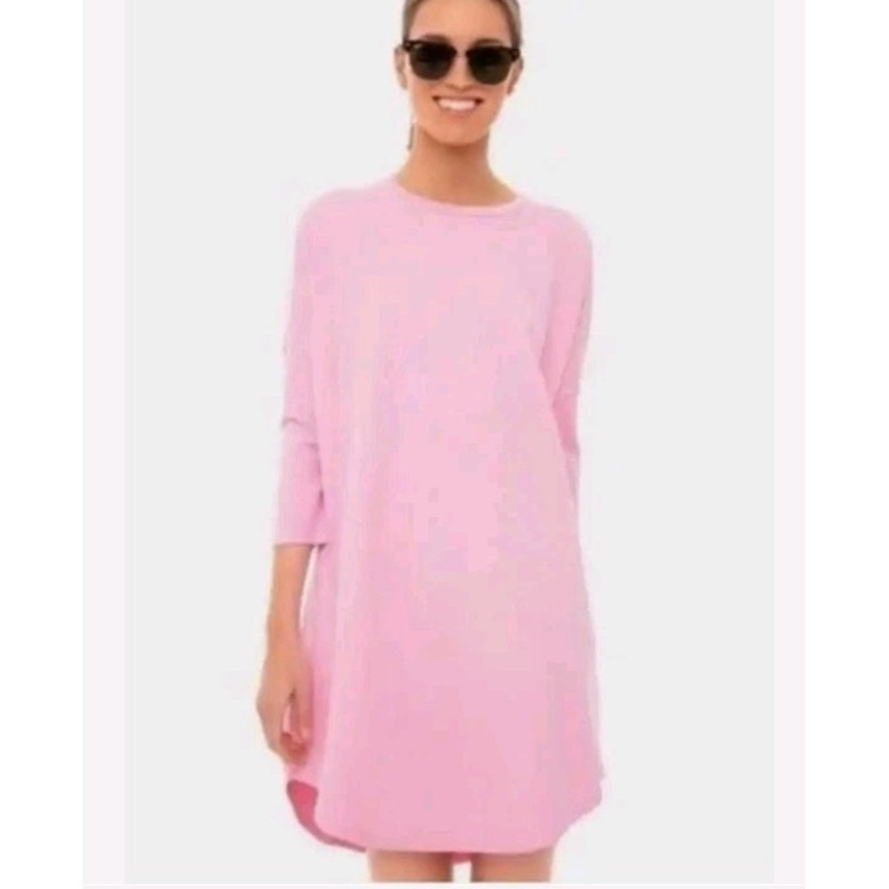 Tuckernuck Pomander Place XS/S Sue Sweatshirt/T-Shirt Dress 3/4 Sleeves Pink